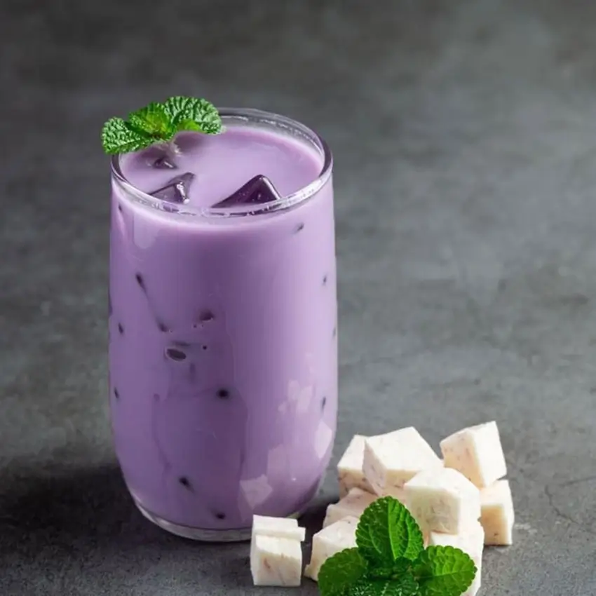 Cách làm trà sữa khoai môn