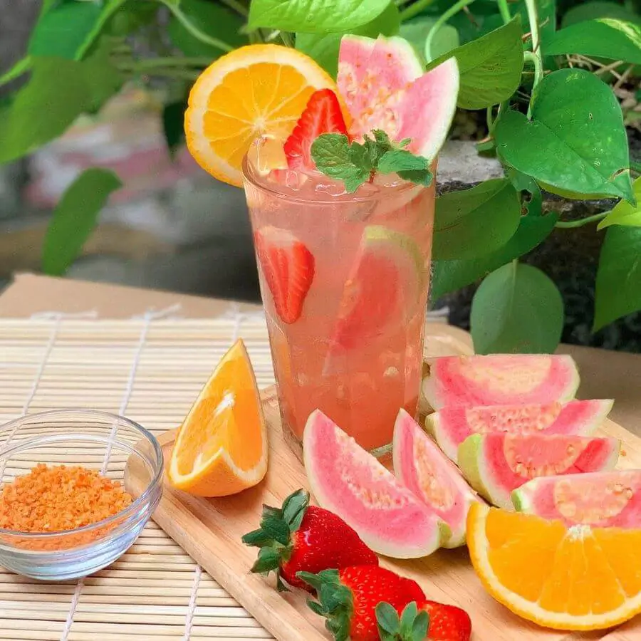 Trà ổi hồng