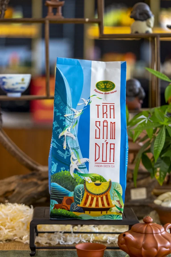 TRÀ BUỒM XANH SÂM DỨA TRÀ XANH BUỒM HƯƠNG SÂM DỨA