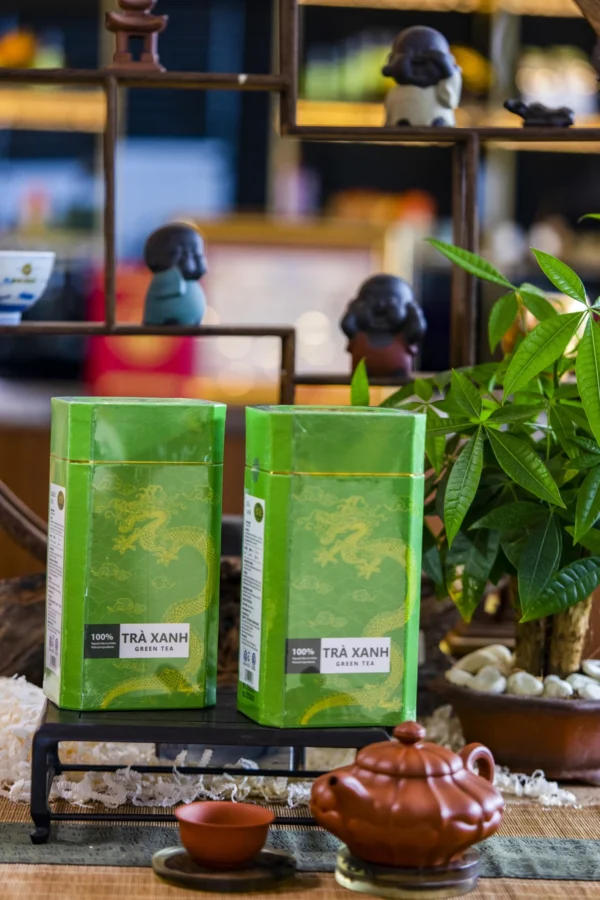 TRÀ XANH HỘP 150GR TRÀ XANH MỘC 150GR