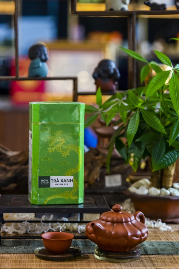 TRÀ XANH HỘP 150gr TRÀ XANH MỘC 150GR